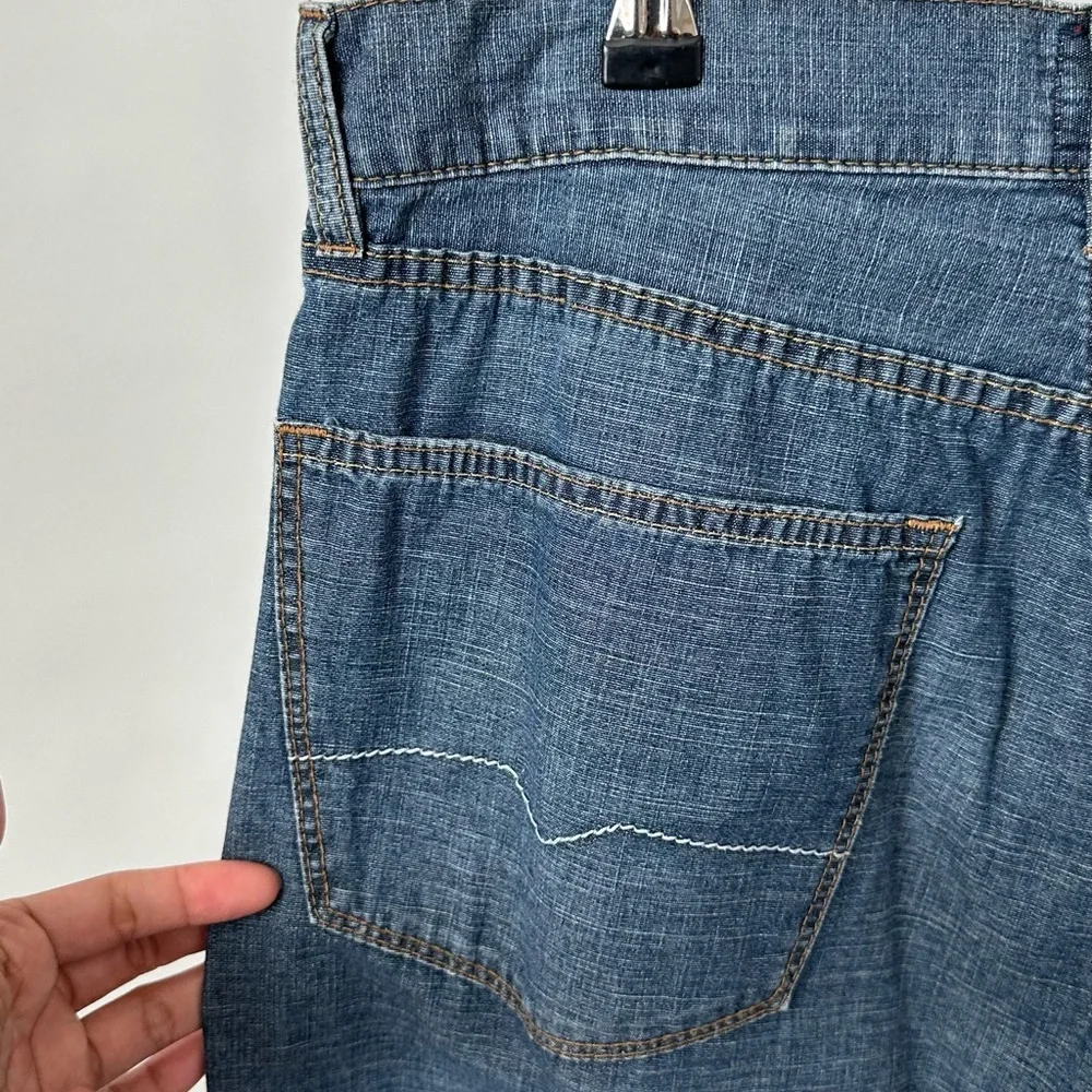 HUGO BOSS Vintage Blue Denim Jeans Relaxed Straight Leg W35 L32~MSRP $198!